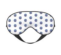 Máscara de ojos de doble cara con estampado de mal de ojos, opaca para dormir, máscara de ojos cómoda para dormir para todas las ocasiones