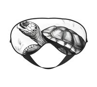 Máscara de ojos de doble cara con estampado de tortuga, cobertura suave para los ojos, para viajes, para hombres y mujeres