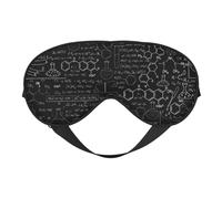 Máscara de ojos de doble cara con ilustración de química y ciencia abstracta, impresión 3D, opaca para dormir, cómoda máscara de ojos para dormir para todas las ocasiones