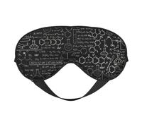 Máscara de ojos de doble cara con ilustración de química y ciencia abstracta, impresión 3D, opaca para dormir, cómoda máscara de ojos para dormir para todas las ocasiones