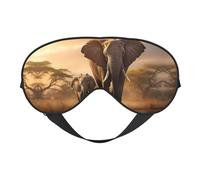 Máscara de ojos de elefante viejo y elefante joven para dormir, máscara de sueño que bloquea perfectamente la luz para mujeres y hombres, diadema suave y cómoda para viajar