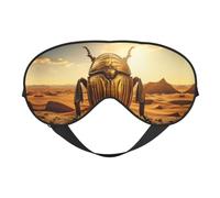 Máscara de ojos de escarabajo egipcio para dormir, máscara de sueño que bloquea perfectamente la luz para mujeres y hombres, diadema suave y cómoda para viajar