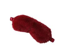 Máscara de ojos de felpa suave para dormir, máscara de ojos de nube de amor, máscara de felpa para siesta, cubierta de ojos para la salud (rojo)