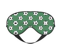 Máscara de ojos de fútbol, máscara de ojos opaca, unisex, cubre ojos para dormir con correas ajustables, máscara de ojos de viaje