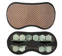 Máscara de Ojos de Jade, Máscara de Ojos Antienvejecimiento para Dormir, Máscara de Jade de Piedras Preciosas, Piedras de Jade, Máscara de Ojos Fresca para Dormir, Tratamiento de Ojos,(jade)