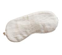 Máscara de ojos de lino puro, máscara de ojos 100% lino para niñas, máscara de ojos de algodón orgánico para dormir, viajes, máscara de ojos transpirable para mujeres y hombres (color cáñamo crudo)