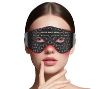 Máscara de ojos de luz roja, 5 modos ajustables de luz roja LED para ojos, dispositivo de terapia de luz roja debajo de los ojos para aliviar bolsas de ojos, ojeras e hinchazón, suavizar líneas finas