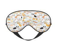 Máscara de ojos de perro para máxima comodidad para dormir, ajustable, transpirable y elegante, perfecta para sensibilidad a la luz, insomnio