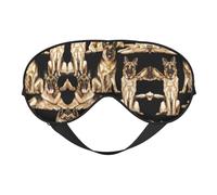 Máscara de ojos de perro pastor alemán para máxima comodidad para dormir, ajustable, transpirable y elegante, perfecta para sensibilidad a la luz, insomnio