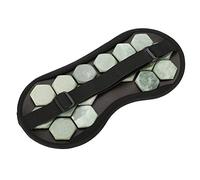 Máscara de ojos de piedra de jade, máscara de ojos de germanio de piedra de jade natural, terapia magnética, sombra de ojos para dormir, cuidado de la salud para el esfuerzo ocular Personas que leen libros o computadoras durante mucho tiempo (jade)