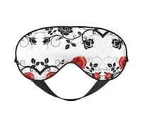 Máscara de ojos de primavera con rosas florales para máxima comodidad para dormir, ajustable, transpirable y elegante, perfecto para sensibilidad a la luz, insomnio