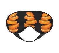 Máscara de ojos de rodajas naranjas para máxima comodidad para dormir, ajustable, transpirable y elegante, perfecta para sensibilidad a la luz, insomnio