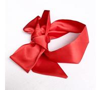 Máscara de Ojos de Satén, Máscara de Ojos de Encaje, Máscara para Dormir, Máscara de Ojos de Satén, Máscara de Ojos de Seda (Set de 3) -G6 (Rojo)