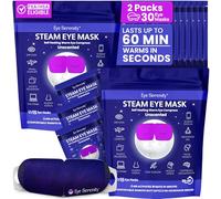 Máscara de ojos de vapor para ojos secos, máscara de compresión cálida para ojos hinchados y comodidad, máscaras de ojos autocalentables para dormir, viajes y relajación para hombres y mujeres