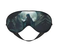 Máscara de ojos inspirada en la bruja del mar para dormir, máscara de sueño que bloquea perfectamente la luz para mujeres y hombres, diadema suave y cómoda para viajar