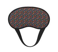 Máscara de ojos lavable con estampado de mariposa colorida para adultos para bloqueo de luz de siesta, para el hogar, hotel, avión, camping