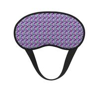 Máscara de ojos lavable con estampado de mariposa morada para adultos para bloqueo de luz de siesta, para el hogar, hotel, avión, camping