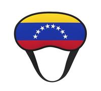 Máscara de ojos lavable unisex con estampado de bandera de Venezuela, para dormir en casa, hotel, camping