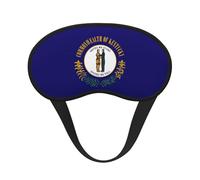 Máscara de ojos lavable unisex con estampado de la bandera del estado de Kentucky, cubierta bloqueadora de luz para el hogar, hotel, camping