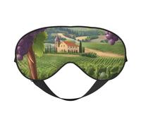 Máscara de ojos ligera con estampado de campo de uvas para vinos, bodegas, vinos, campamentos, meditaciones, acampadas, trabajo, relajación