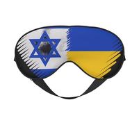 Máscara de ojos ligera con estampado de Israel y Ucrania, para viajes, yoga, siesta, meditación, camping, trabajo, relajación
