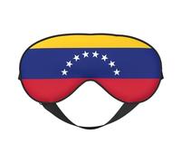 Máscara de ojos ligera con estampado de la bandera de Venezuela para dormir, yoga, camping, al aire libre, relajación