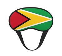 Máscara de ojos ligera universal con bandera de Guyana: ideal para viajes, siestas de oficina y trabajo por turnos. Proporciona un ambiente cómodo para dormir
