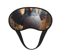 Máscara de ojos opaca con estampado de paloma de dibujos animados para dormir, diadema suave y ligera, cubierta de ojos transpirable