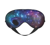Máscara de ojos opaca suave con estampado de galaxia, máscara de ojos de viaje, fundas de ojos para dormir de lado, máscara de ojos para dormir para hombres y mujeres