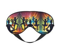 Máscara de ojos opaca suave con estampado de juego de gimnasia, máscara de ojos de viaje, fundas de ojos para dormir de lado, máscara de ojos para dormir para hombres y mujeres