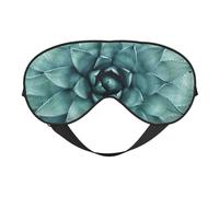 Máscara de ojos opaca suave con estampado de plantas suculentas, máscara de ojos de viaje, fundas de ojos para dormir de lado, máscara de ojos para dormir para hombres y mujeres