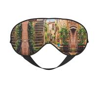 Máscara de ojos opaca suave con estampado toscano de Italia, máscara de ojos de viaje, fundas de ojos para dormir de lado, máscara de ojos para dormir para hombres y mujeres