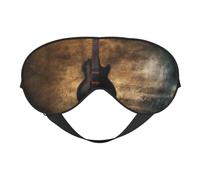 Máscara de ojos opaca suave de doble cara con guitarra musical para relajación, cero presión, noche y sueño