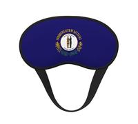 Máscara de ojos para adultos y niños con estampado de la bandera del estado de Kentucky para viajes, cubierta facial, hogar, hotel, avión, camping, ayuda para dormir