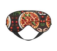 Máscara de ojos para comida de pizza para máxima comodidad para dormir, ajustable, transpirable y elegante, perfecta para sensibilidad a la luz, insomnio