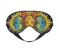 Máscara de ojos para dormir, bloqueo de luz, antifaz para dormir, con correa ajustable, sombra de ojos opaca para yoga, siesta, viajes, fiesta