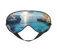 Máscara de ojos para dormir, bloqueo de luz, antifaz para dormir, con correa ajustable, sombra de ojos opaca para yoga, siesta, viajes, fiesta