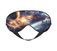 Máscara de ojos para dormir, bloqueo de luz, antifaz para dormir, con correa ajustable, sombra de ojos opaca para yoga, siesta, viajes, fiesta