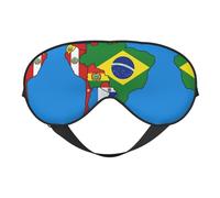 Máscara de ojos para dormir con diseño de banderas de América del Sur, máscara de ojos suave para el hogar y camping, bloquea la luz, cómoda para la mayoría de los usuarios