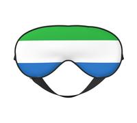 Máscara de ojos para dormir con estampado de bandera de Sierra Leona, bloqueo de luz nocturna, sombra de ojos para dormir de seda para hombres y mujeres