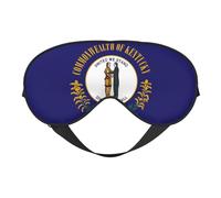 Máscara de ojos para dormir con estampado de bandera del estado de Kentucky, bloqueo de luz nocturna, sombra de ojos para dormir de seda para hombres y mujeres