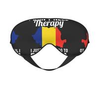 Máscara de ojos para dormir con impresión de mapa de Rumania, máscara de ojos suave para el hogar y camping, bloquea la luz, cómoda para la mayoría de los usuarios