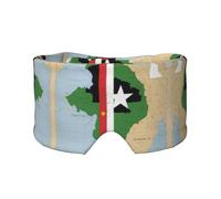 Máscara de ojos para dormir con la bandera de Santo Tomé y Príncipe map03 para dormir en total oscuridad, máscara de dormir suave, regalos para hombres y mujeres