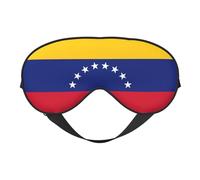 Máscara de ojos para dormir con la bandera de Venezuela, cómoda para dormir, antifaz con bloqueo de luz y correa ajustable