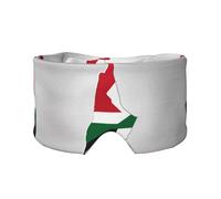 Máscara de ojos para dormir con la bandera del estado de Palestina map01 para dormir en total oscuridad, máscara de dormir suave, regalos para hombres y mujeres