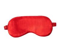 Máscara de ojos para dormir con volantes de seda cubre los ojos dormidos suaves parches de ojos opacos de sueño nocturno multicolor para mujer hombre para dormir mejor (rojo-B)