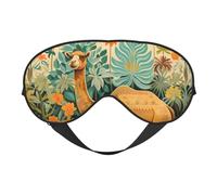 Máscara de ojos para dormir, máscara de dormir con correa ajustable de camello tropical