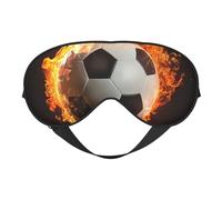 Máscara de ojos para dormir, máscara de dormir con diseño de flama, con correa ajustable