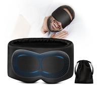 Máscara de ojos para dormir, máscara de ojos 100% opaca para dormir de lado, máscara de ojos pesada cómoda y transpirable para viajes, siestas, trabajo por turnos, regalos para mujeres y hombres