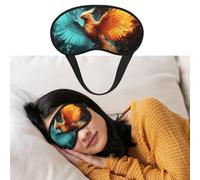 Máscara de ojos para dormir, transpirable, con bloqueo de luz, antifuego y agua, fénix, venda para los ojos, suave, cómoda, para hombres y mujeres, cubierta de ojos para siesta en casa